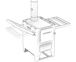 Походная отопительная печь Смуглянка-3